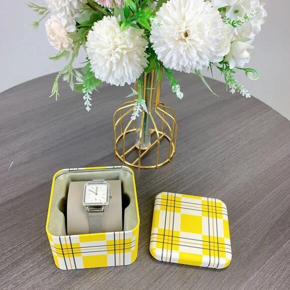 NWT Fossil BQ3970 Women's Colleen Three-Hand Silver Stainless Steel Mesh Watch - Picture 5 of 8